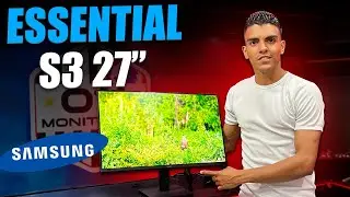 Samsung Essential S3 27 Polegadas na Loja &ndash; Design Limpo, Imagem Impressionante