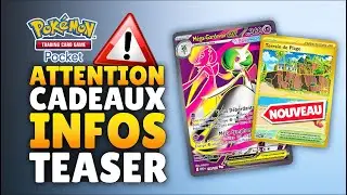 INFOS NOUVEAU TEASER ! CARTES & CADEAUX GRATUITS sur POK&Eacute;MON TCG POCKET !