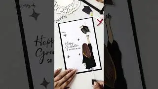 DIY Graduation Card🎓 #diy #cardcreations #cards #diycrafts #shorts #youtubeshorts