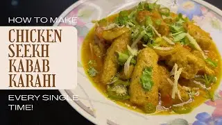 Chicken Seekh Kabab Karahi Recipe 😋🍗😍🐔 - Biya&rsquo;s Kitchen #2025 #chickenrecipes 