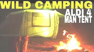 Overnight Camp in Aldi Adventuridge 4 Man Tent, Ridgemonkey steak on Coleman 533 Dual Fuel Stove