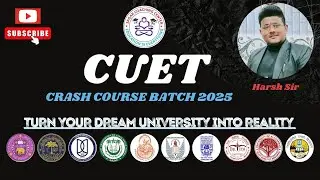 CUET UG Registration Form Out&hellip; / CUET UG Crash Course Batch 2025 / Sagar Coaching Center / Harsh Sir