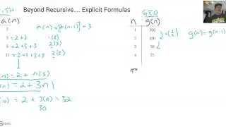 Explicit Formulas (nth term)