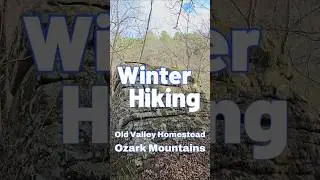 Winter Hiking #OldHomestead #valley #ozarkmountains #hike #trekking #nature #woods #asmr #shorts