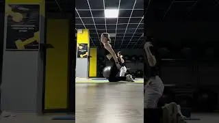 Растяжка полноценная тренировка. С мячом, ремнем, кубиком
