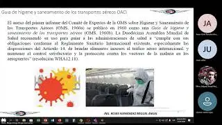 Sesion 41 Apariencia  Guia de higiene de la OACI limpieza de aeronaves antecedentes