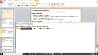 Task 222 - Length check validation