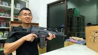 Testing a WE HK G36C Airsoft Gas Blowback Toy Gun