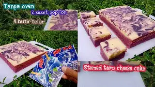 TANPA OVEN | STEMED TARO CHEESE CAKE | MOIST DAN ANTI SERET
