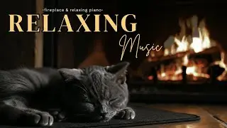 Meditation Music | Fireplace & Gentle Piano
