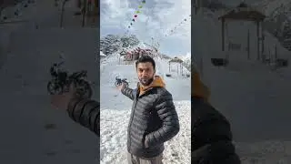 snow fall at jalodi pass #reels #snow #snowfall #song #video #travel #shortvideo