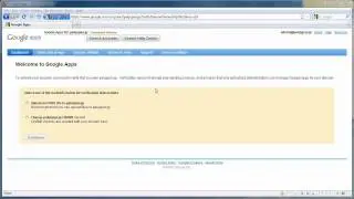 Creating a Domain on Google Apps -