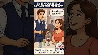 Beverage Order Taking Procedure #beverage #drinks  #restaurant  #service  #knowledge