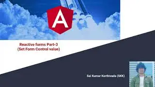 Reactive Forms Part 3 | Set form control value | Set value method over form control | #reactiveforms