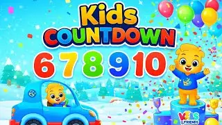 Countdown 6&ndash;10 🚗🎈 Fun Games & Learning for Kids | LUCAS & FRIEND | BrainyKids TV 