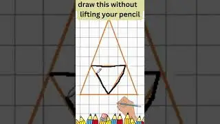Draw this without lifting your pencil #shorts