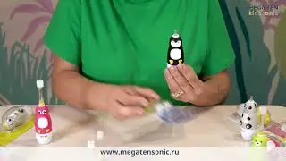 Как заменить сменную насадку у зубной щетки MEGA TEN Kids sonic