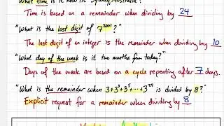 5.1A - Introduction to Modular Arithmetic - MATH 120