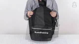 Factory direct price supply RPET sustainabling fashion eco-friendly backpack customizable