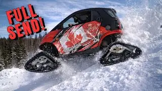 Smart Car on Tracks?! Winter Snow Test (Smart Ass Mofo is BACK!)