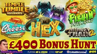 &pound;400 SLOTS BONUS HUNT - Money Train 2, Cleocatra, Royale with Cheese Megaways & more.