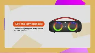 Osio OBT-8010 Portable Waterproof Bluetooth Speaker with wired microphone &ndash; 50W