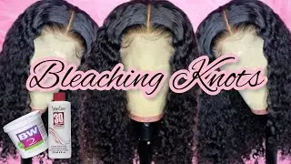 How To: Bleach Knots On Lace Front Wig | Lace Front Wig | Beginner Friendly | Step by Step Tutorial