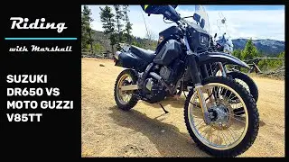Suzuki DR650 vs Moto Guzzi V85TT in the Rocky Mountains
