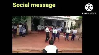 Social message by students.