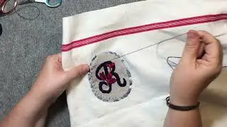 #roxysjournalofstitchery  Vol 4 Ep 6: attaching my monogram