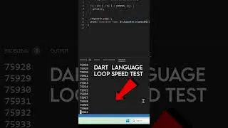 Flutter dart vs Go language who will win 🏆 #flutter #dart #golang #speedtest #shorts