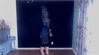 Slymenstra Hymen Timelapse Chalk Drawing