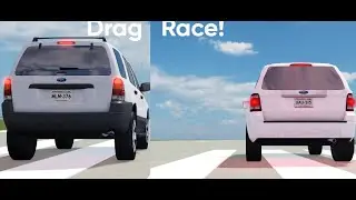 2003 Ford Escape VS 2010 Ford Escape Drag Race
