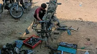 Bajaj Pulsar 220 full restoration ! full restoration ! Ramjan bike repairing is live