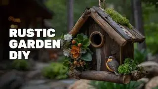 🌿✨ Сад в деревенском стиле своими руками: превращаем сухие ветки и переработанную древесину в пот...