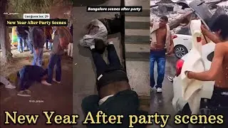 New Year After Party Scenes | Gurgaon & Bangalore | Indians shirt less on road of Manali