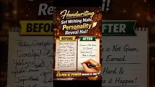 Handwriting Sirf Writing Nahi, Personality Reveal Hai ✨📝