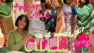 Cider Try-on Haul & honest review| pinterest outfit| Coco Manuel