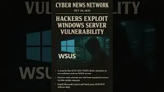 Windows Server Services Vulnerability #windows #news #cybersecurity