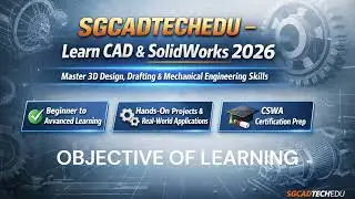 Master CAD & 3D Mechanical Design | SolidWorks 2026 Course| SolidWorks| SolidWorks | 3D CAD | Design
