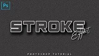 How to create stroke effect photoshop | Photoshop Tutorial |