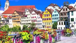 Solving Magic Jigsaw Puzzles 329 (140🧩) Floral city of Tuebingen, Germany