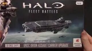 UNSC Orion Assault Carrier Unboxing - Halo Fleet Battles
