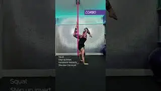 Intermediate Static Combo. #poletricks #poleathome