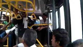 Blr Volvo bus passengers fight an unfair BMTC traffic controller