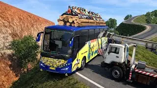 Extreme Cliffside Road | Can This Bus Survive the Narrowest Route? | ETS2