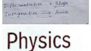 Basic Maths Differentiation Physics related concepts NO DEEP ANALYSIS OF MATHS Class 11 important Ch