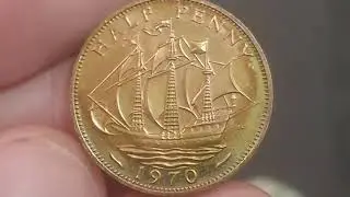 UK 1970 HALF PENNY Coin VALUE + REVIEW PROOF Queen Elizabeth II