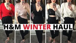 WINTER H&M TRY ON HAUL 2020 | FESTIVE LOUNGEWEAR OUTFIT IDEAS