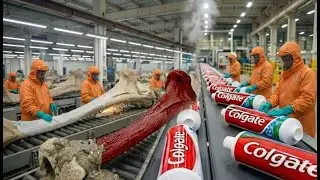 Inside Factory: How Toothpaste is Made from Animal Bones